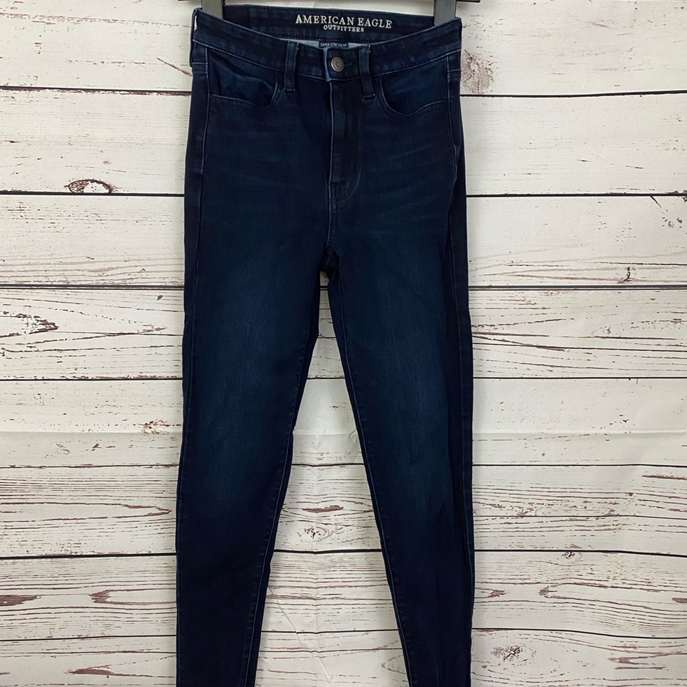 American Eagle Outfitters Women's Deep Indigo Skinny Jeans